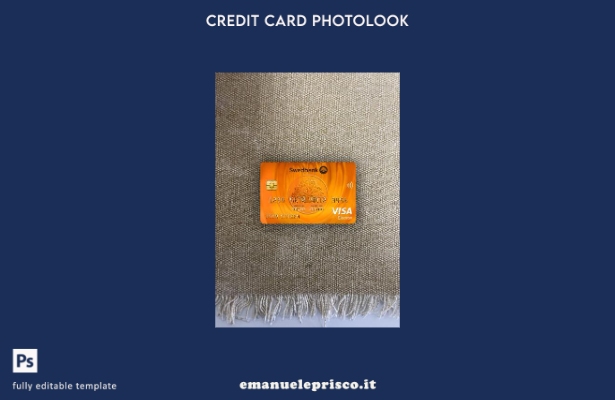 modello frontale photolook per carta elettronica visto Lettonia Swedbank stile v